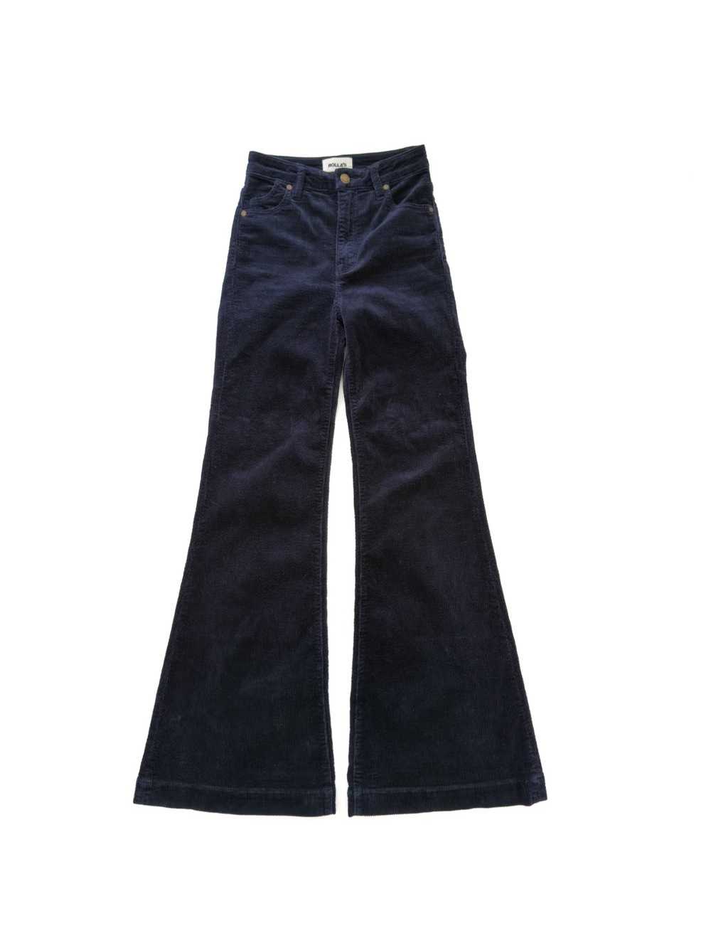 Rolla’s Eastcoast Flare High Rise Corduroy Navy Blue Womens 25 Western